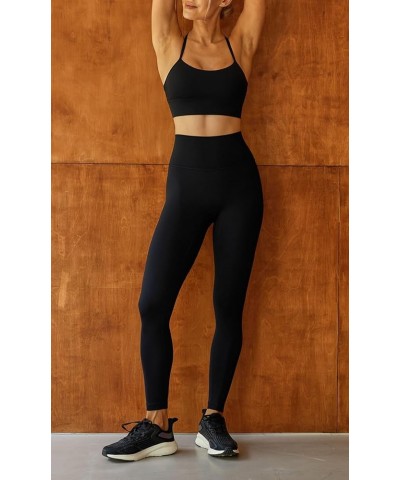 Women's Studio Essential Yoga Leggings 19"/ 23"/ 25"/ 28" - Soft Stretch Workout Active Tights Pants 25 inches Black $13.34 L...