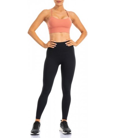 Women's Studio Essential Yoga Leggings 19"/ 23"/ 25"/ 28" - Soft Stretch Workout Active Tights Pants 25 inches Black $13.34 L...