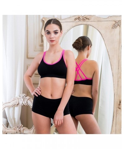 Womens Sports Bra, Pack of 4 Double Criss Cross Straps 3 $14.99 Lingerie