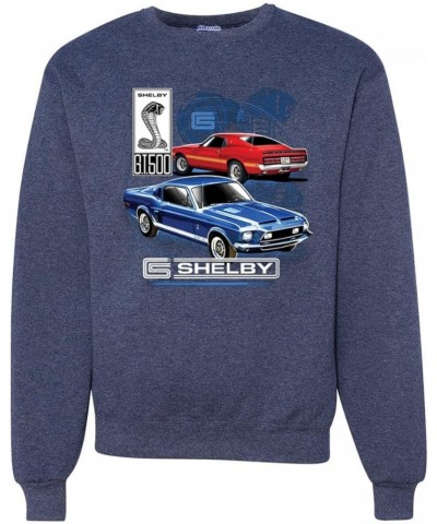 Shelby GT 500 Cobra Ford Motors Official Gift for Men Cars and Trucks Unisex Crewneck Graphic Sweatshirt Vintage Heather Navy...