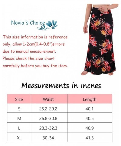 Novias Women Fashion Multicolored Print High Waist Maxi Skirt Long Skirt Tie Dye 10 $13.20 Skirts