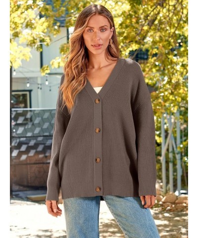 Women's Cardigan 2023 Open Front Oversized Button Lightweight Sweaters V Neck Loose Cardigans Knit Outwear Nutmeg $19.06 Swea...