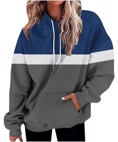 Oversized Hoodies for Women Ombre Tie Dye Sweatshirts Long Sleeve Hooded Pullover Plus Size Drawstring Tops with Pocket 3&nav...