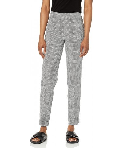 Women's Pull on 29 Inch Print Twill Ankle Pant Black-white Print $28.14 Pants