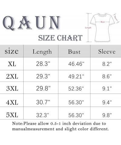 Plus Size St Patricks Day Shirt Women Shamrock Heart Graphic Tees St Patty's Lucky T-Shirt Irish Short Sleeve Tops Green1-lov...