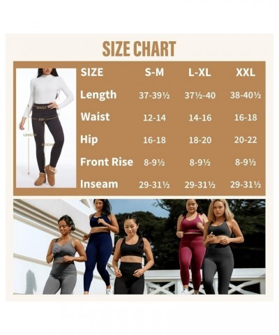 5 Pack Leggings for Women Tummy Control, Soft High Waisted Black Yoga Pants for Workout Reg & Plus Size B-2 Pockets-black*2+n...